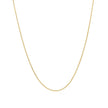14k Yellow Gold Oval Cable Link Chain 0.6mm