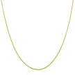 14k Yellow Gold Thin Motif Round Omega Necklace