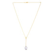 14k Yellow Gold Tesoro Pearl Lariat Necklace