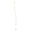 14k Yellow Gold Tesoro Pearl Lariat Necklace