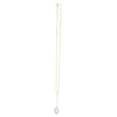 14k Yellow Gold Tesoro Pearl Lariat Necklace