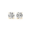 4 cttw Certified IGI Lab Grown Round Diamond Stud Earrings 14k Yellow Gold (G/VS2)