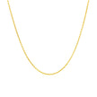 14k Yellow Gold Round Cable Link Chain 1.1mm