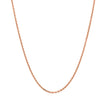 14k Rose Gold Diamond Cut Cable Link Chain 1.3mm
