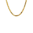 4.1mm 14k Yellow Gold Diamond Cut Round Franco Chain
