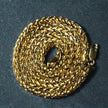 4.1mm 14k Yellow Gold Diamond Cut Round Franco Chain