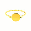 14k Yellow Gold Ring with Polished Oval