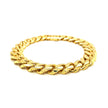 14k Yellow Gold Polished Curb Chain Bracelet
