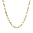 2.6 mm 14k Two Tone Gold Pave Curb Chain