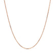 18k Rose Gold Diamond Cut Cable Link Chain (1.10 mm)