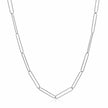 14k White Gold Wire Paperclip Chain (2.7mm)