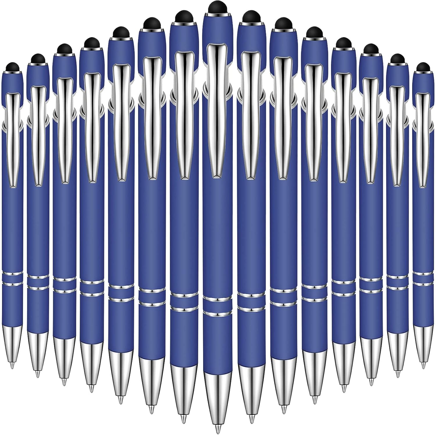 Custom Engraved 2-in-1 Stylus & Ballpoint Pen – Sleek Metal Design, Smooth Black Ink, Personalized Branding Gift
