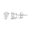 14K White Gold 1.00 Cttw Lab Grown Pear Shaped Solitaire Diamond Stud Earrings