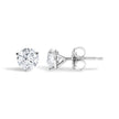 14K White Gold 1.00 Cttw Lab Grown Diamond Martini Set Round Solitaire Stud Earrings