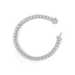 IGI Certified 14K White Gold 15.0 Cttw Oval Cut Lab Grown Diamond Tennis Bracelet