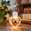 Personalized LED Heart Photo Keychain – Custom Light-Up Photo Keepsake