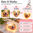 Personalized LED Heart Photo Keychain – Custom Light-Up Photo Keepsake