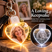 Personalized LED Heart Photo Keychain – Custom Light-Up Photo Keepsake