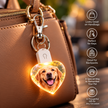 Personalized LED Heart Photo Keychain – Custom Light-Up Photo Keepsake