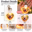 Personalized LED Heart Photo Keychain – Custom Light-Up Photo Keepsake