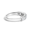 14K White Gold 1 1/4 Cttw Lab Grown Oval East West Band Ring