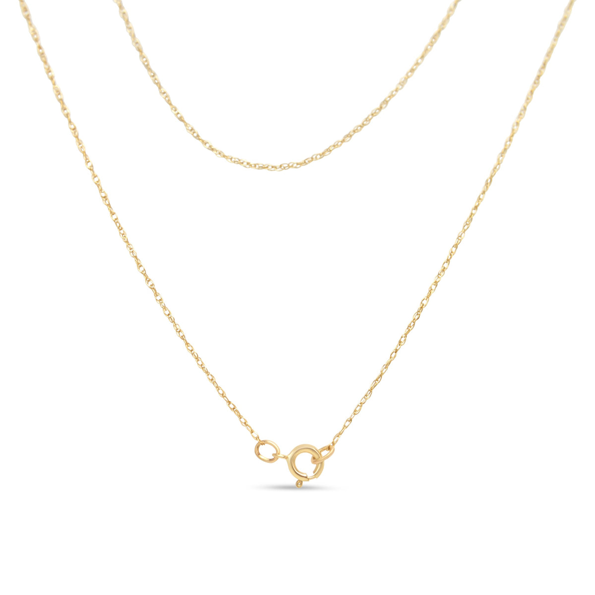 14K Yellow Gold Plated .925 Sterling Silver 1/4 Cttw Round and Baguette-Cut Diamond Composite Heart 18