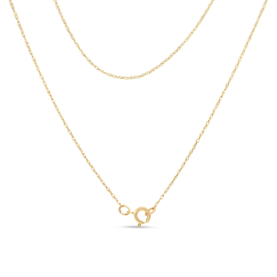 14K Yellow Gold Plated .925 Sterling Silver 1/4 Cttw Round and Baguette-Cut Diamond Composite Heart 18