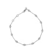 14K White Gold 1/2 Cttw Diamond by Yard Bracelet