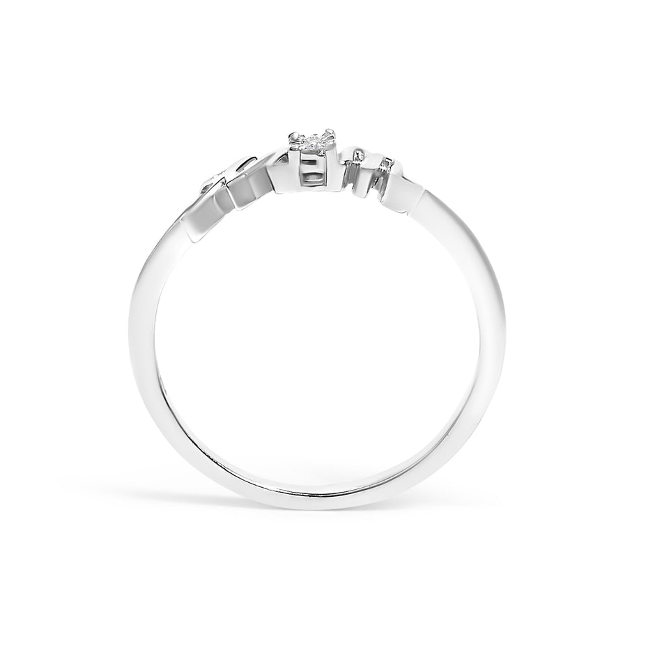 .925 Sterling Silver Diamond Accent 