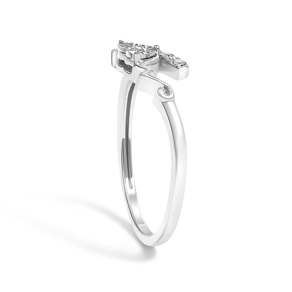 .925 Sterling Silver Diamond Accent 