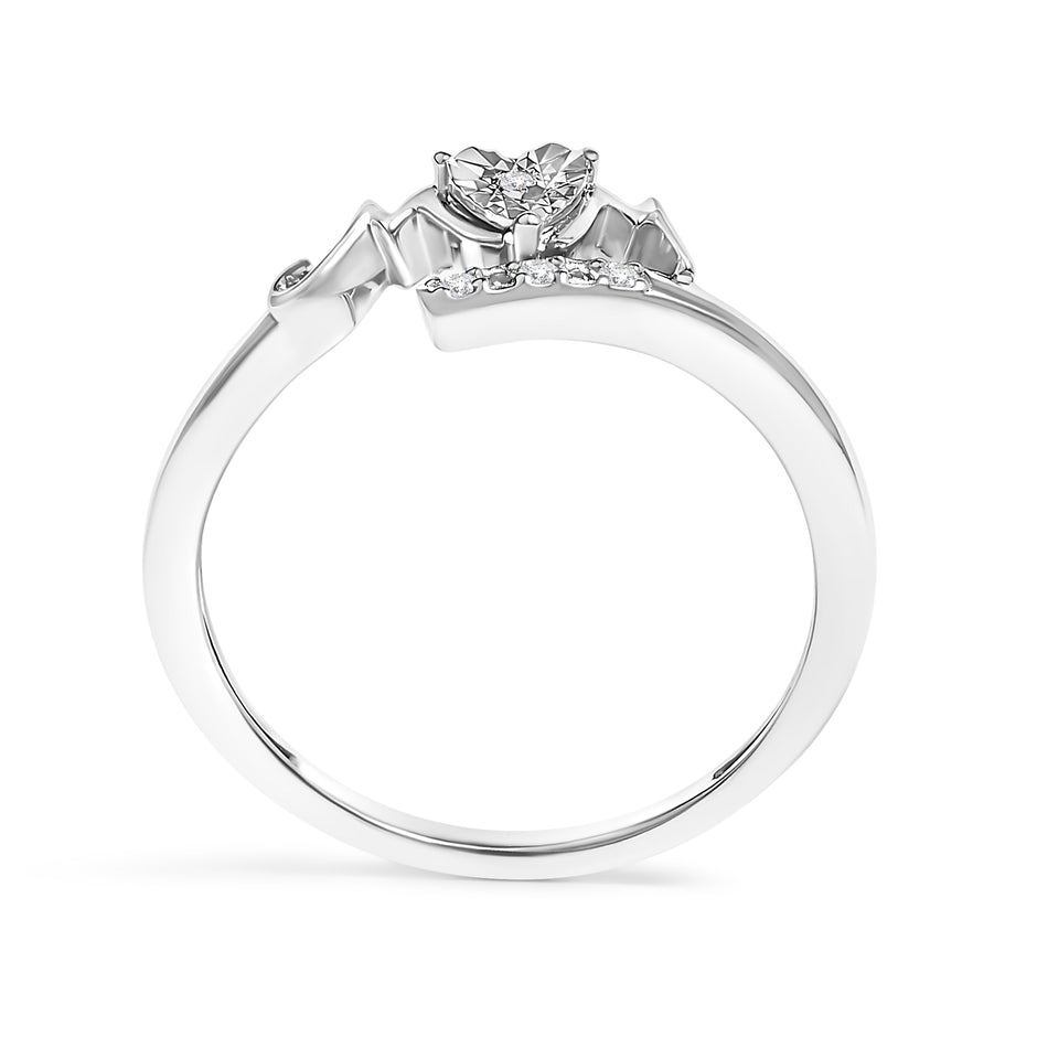 .925 Sterling Silver Diamond Accent 
