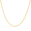 Unisex Solid 14K Yellow Gold 2.8mm Imperial Herringbone Chain Necklace - 18