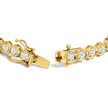 14K Yellow Gold 5.0 Cttw Diamond Scalloped Link Tennis Bracelet