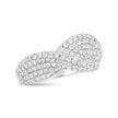 18K White Gold Cluster 2 1/4 Cttw Diamond Fashion Ring (F-G Color, VS1-VS2 Clarity) - Ring Size 7