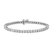 .925 Sterling Silver 1.0 Cttw Miracle-Set Diamond Round Faceted Bezel Tennis Bracelet (I-J Color, I3 Clarity) - 7
