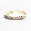 0.50 Carat Genuine Champagne Diamond 14K Yellow Gold Ring (I1-I2)