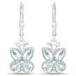 1.76 Carat Genuine Aquamarine .925 Sterling Silver Earrings