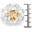 5.71 Carat Genuine Citrine .925 Sterling Silver Ring