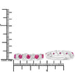 1.38 Carat Genuine Ruby and White Topaz .925 Sterling Silver Earrings