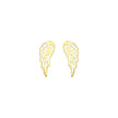 14k Yellow Gold Polished Wing Post Earrings