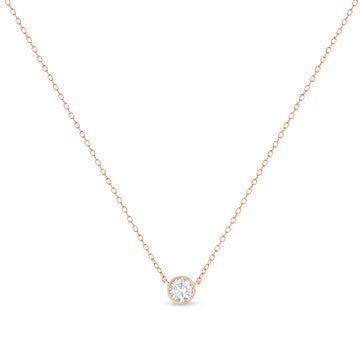 .925 Sterling Silver 1/2 Cttw Diamond Bezel 18
