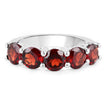 4.00 Carat Genuine Garnet .925 Sterling Silver Ring