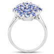 2.79 Carat Genuine Tanzanite .925 Sterling Silver Ring