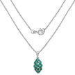 1.26 Carat Genuine Emerald .925 Sterling Silver Pendant