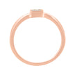 14K Rose Gold Plated .925 Sterling Silver 1/20 cttw Miracle Set Diamond Promise Ring (J-K Color, I1-I2 Clarity) - Size 6