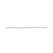 10k Yellow Gold 1/3 Cttw Diamond 3 Stone and X-Link Bracelet (I-J Color, I1-I2 Clarity) - 7.50