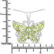 4.05 Carat Genuine Peridot .925 Sterling Silver Pendant