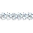 14.11 Carat Genuine Aquamarine .925 Sterling Silver Bracelet