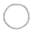 10K White Gold 2.0 Cttw Diamond Square Link Bracelet (J-K Color, I2-I3 Clarity) - Size 7.25