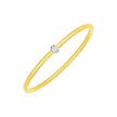 14k Yellow Gold Stretch Bangle with Diamonds
